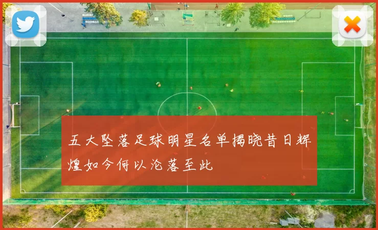 五大坠落足球明星名单揭晓昔日辉煌如今何以沦落至此