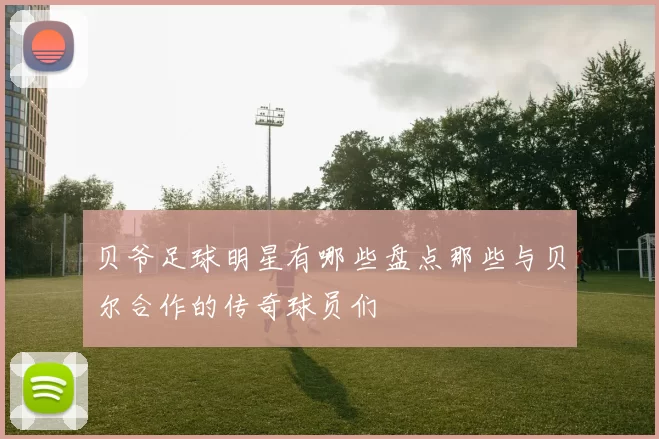 贝爷足球明星有哪些盘点那些与贝尔合作的传奇球员们